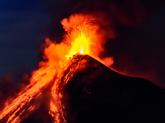 Volcano eruption image