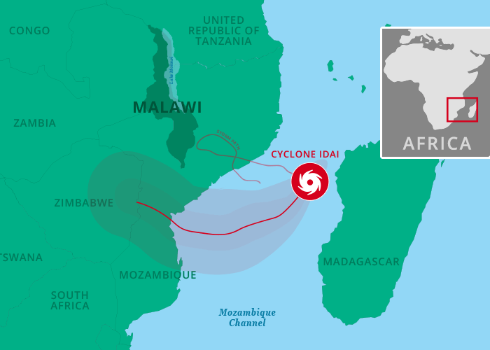 Cyclone Idai Map