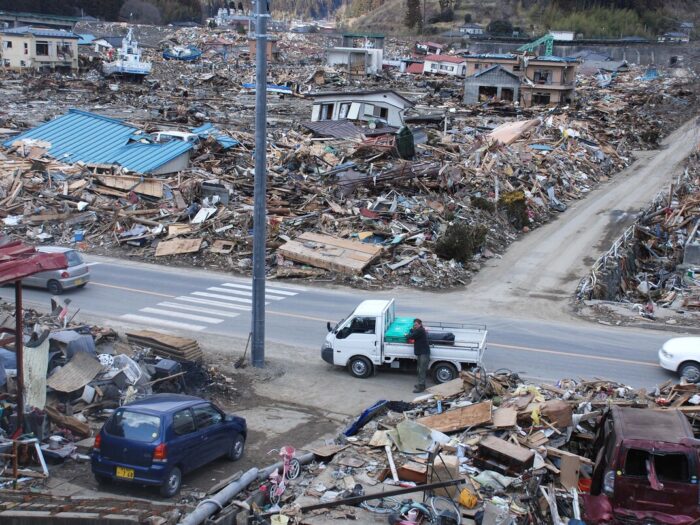 devastation in Japan