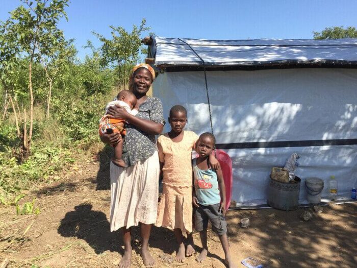 Family in Malawi with ShelterBox aid