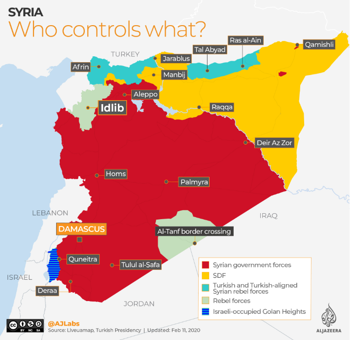 Syria Map Al Jazeera 
