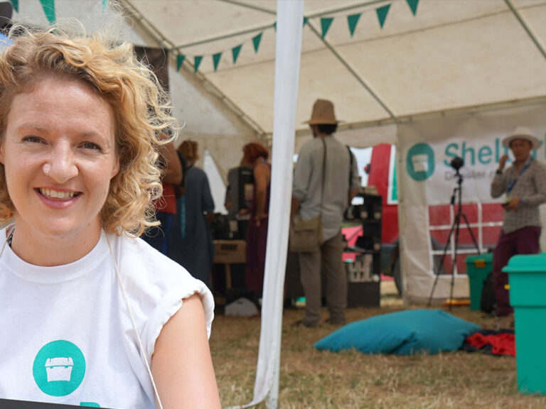 shelterbox volunteer at womad festival