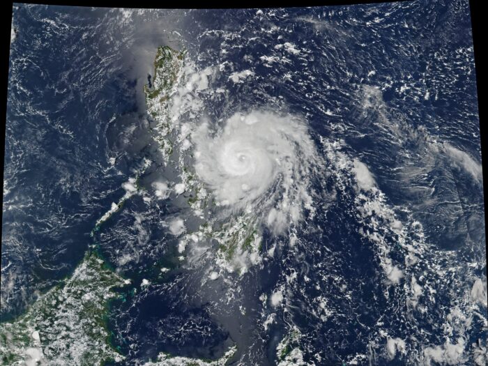 Typhoon Vongfong NASA image