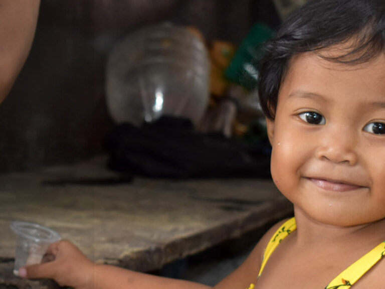 A Filipino girl smiling