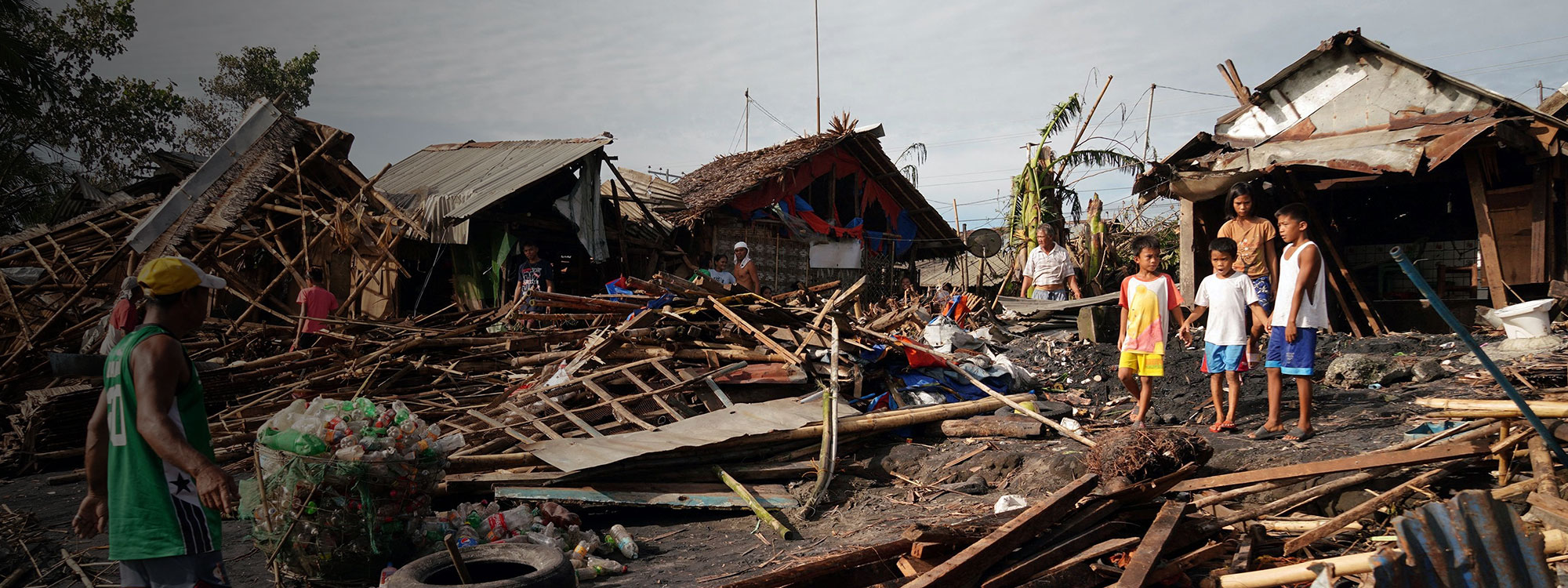 homes destroyed by typhoon rai odette in philippines getty images