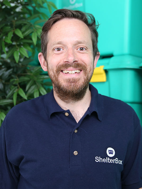 Euan Crawshaw, Director of International Programmes at ShelterBox