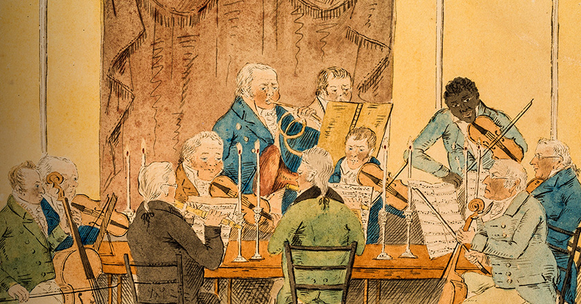 Illustration of musicians including Joseph Emidy