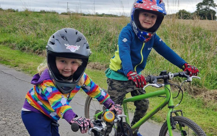 Young fundraisers take on cycling challenge for ShelterBox