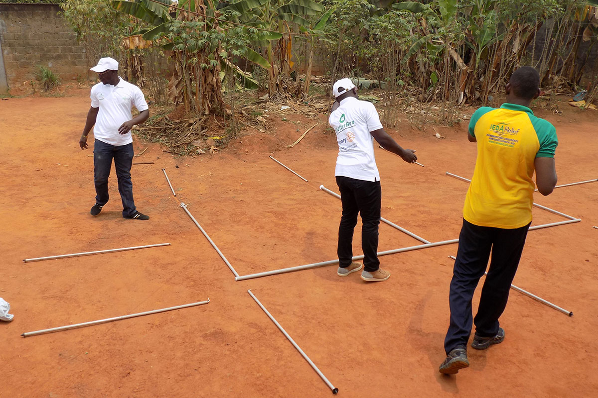 ShelterBox tent training in Cameroon