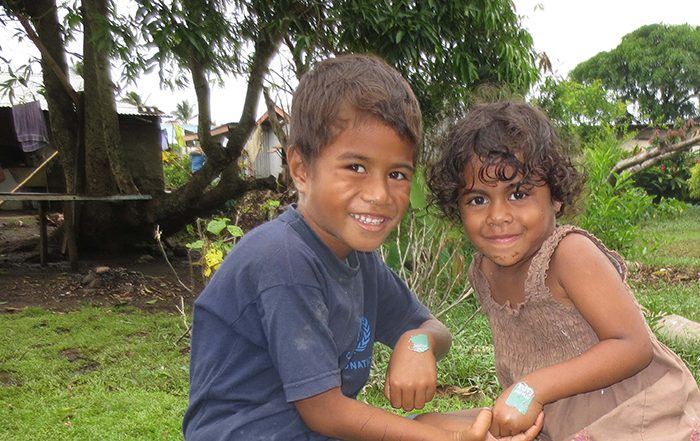 Two young children in Fiji