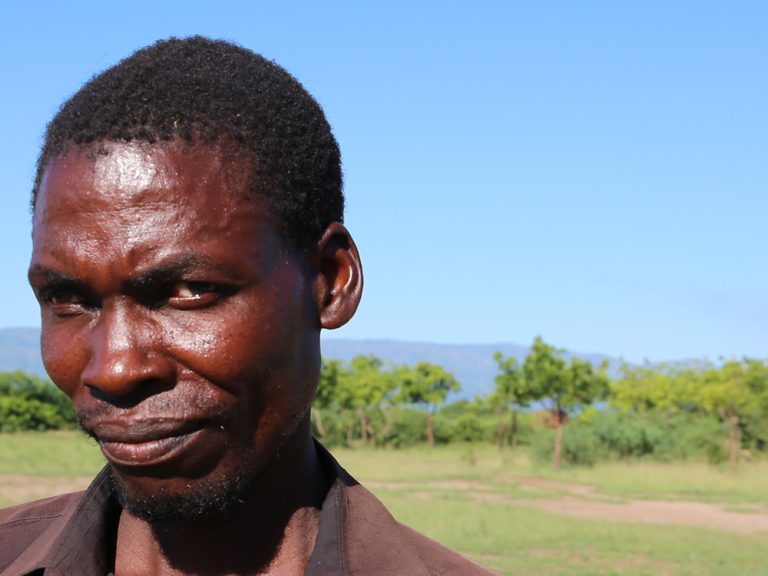 Man wearing a brown shirt in Malawi