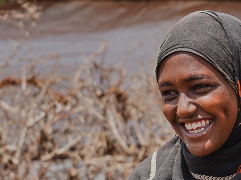 Woman smiling in Somalia